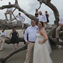 Driftwood beach wedding on Jekyll Island